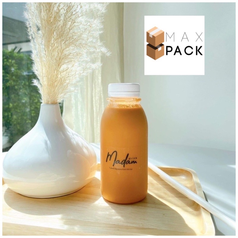 ขวดทนความร้อน ขวดพลาสติก PP ขุ่น ปากกว้าง 34 มม ขนาด 200 cc 250 cc 300 cc / 200ml 250ml 300ml พร้อมฝ