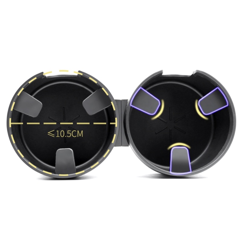 อะแดปเตอร์ขยายที่วางแก้วน้ํา ขนาดใหญ่ พร้อมฐานปรับได้ สําหรับรถยนต์ - รูปที่ 5