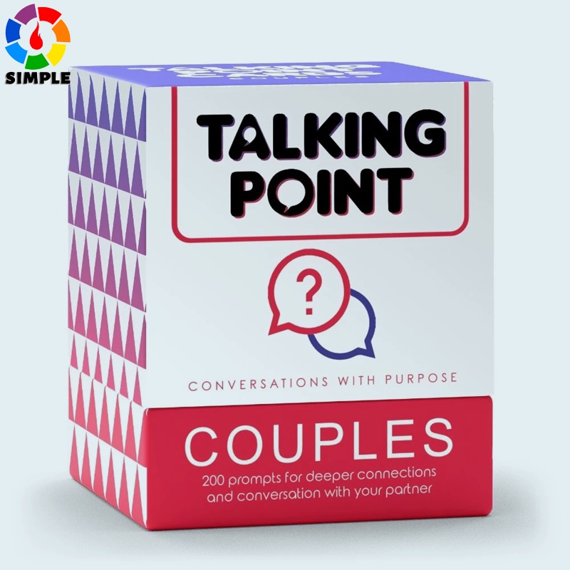 Talking Point Couples -200 Couples Conversation Cards - Enjoy Better Relationships and Deeper Intimacy - Dating Card Game