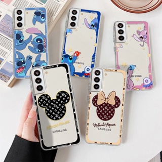 เคสโทรศัพท์มือถือ TPU นิ่ม แบบใส กันกระแทก ลาย Disney mickey minnie Ponto Lilo &amp; Stitch สําหรับ Samsung Galaxy S23 S22 ultra plus The Duffy family Woody