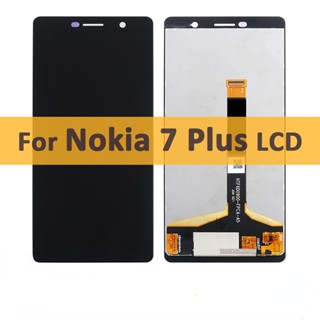 อะไหล่หน้าจอสัมผัส LCD 6.0 นิ้ว แบบเปลี่ยน สําหรับ Nokia 7 Plus LCD TA-1041 TA-1062 TA-1046