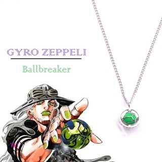 Ygt สร้อยคอโซ่ จี้การ์ตูนอนิเมะ JoJos Bizarre Adventure สีเงิน เครื่องประดับ สําหรับผู้หญิง