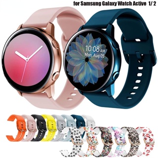 สายนาฬิกาข้อมือซิลิโคน 20 มม. สําหรับ Samsung Galaxy Watch Active 2 40 44 มม. 3 41 มม. Huawei GT 2 42 มม.