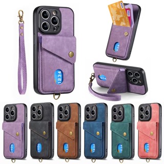 เคสโทรศัพท์มือถือหนัง ไฟเบอร์ กันกระแทก พร้อมช่องใส่บัตร แฟชั่น สําหรับ iMan Phone 14 13 Pro Max Plus iMan Phone14 i14 i13 Mini