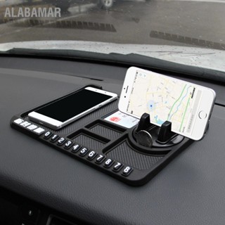 ALABAMAR Universal Car Nonslip Pad มัลติฟังก์ชั่นที่จอดรถหมายเลขบัตรที่วางโทรศัพท์อัตโนมัติสำหรับแดชบอร์ด