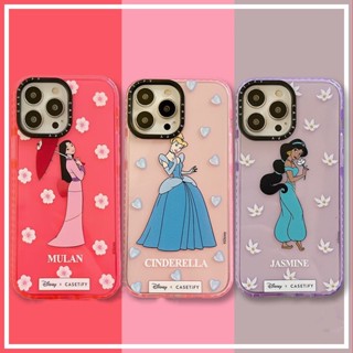 Casetify เคสโทรศัพท์มือถือแบบนิ่ม ใส กันกระแทก ลายเจ้าหญิงดิสนีย์ สําหรับ iPhone 14Pro MAX 13 12 11 Pro MAX XR IX XS MAX 7 8 Plus