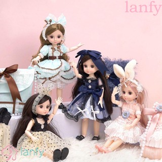 Lanfy เสื้อผ้าตุ๊กตาบลายธ์ พร้อมหมวก 30 ซม. 12 นิ้ว 1/6 อุปกรณ์เสริม สําหรับตุ๊กตา