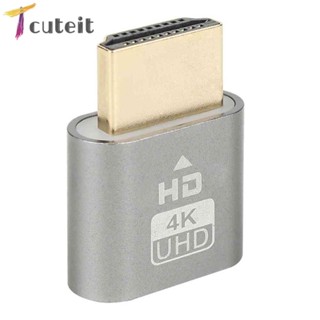 จอแสดงผลเสมือนจริง HDMI 4K DDC EDID Dummy Emulator สําหรับขุด BTC