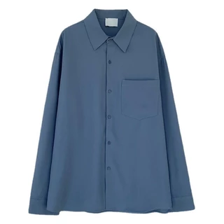 Shirt C46 เสื้อเชิ้ตแขนยาวชาย สีพื้น เสื้อเชิ้ตชาย เชิ้ตทำงาน เชิ้ตลำลองชาย