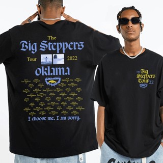 sadasเสื้อทหาร แร็ปเปอร์ Kendrick Lamar เสื้อยืด Mr. Morale &amp;amp;The Big Steppers Tour 2022 เสื้อยืดพิมพ์สองด้าน Hip Hop