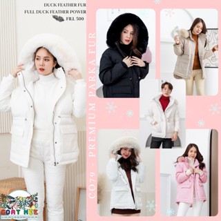 CO79 Premium Parka Fur เสื้อกันหนาวขนเป็ดแท้ขนเฟอร์แท้100%