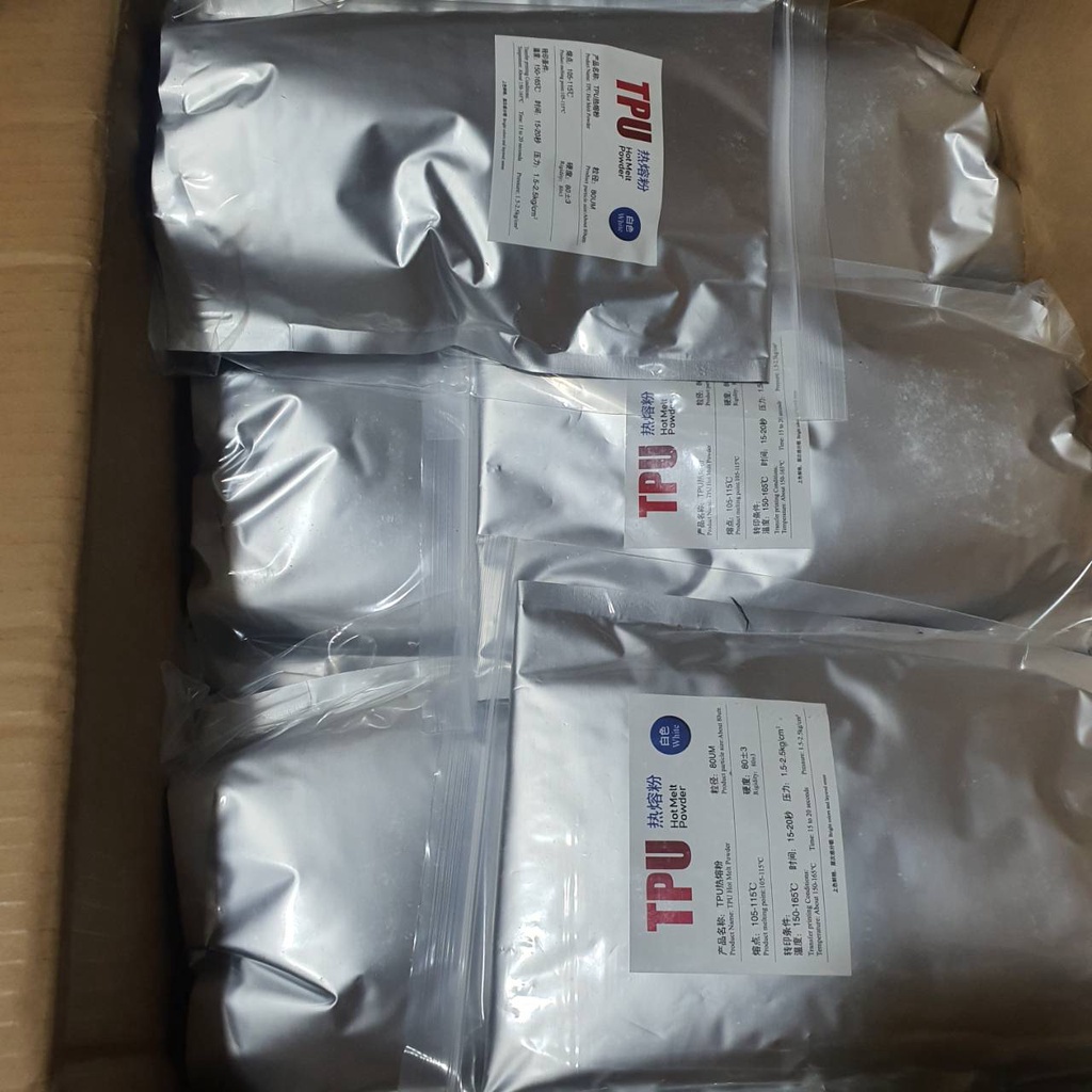 พร้อมส่ง ผงกาว DFT DTF ละเอียดผงกาวสกรีนเสื้อ สกรีนเสื้อ TPU 1กิโล