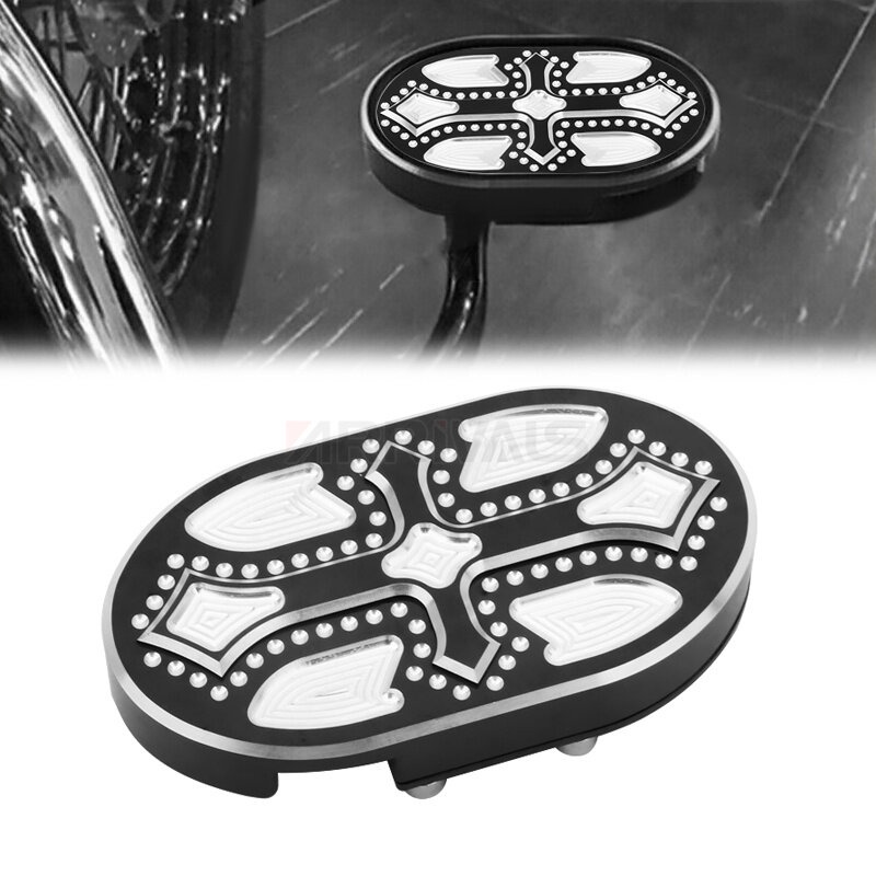 รถจักรยานยนต์เบรคเหยียบ Pad ฝาครอบ Footpeg สําหรับ Harley Sportster XL883 เหล็ก XL1200
