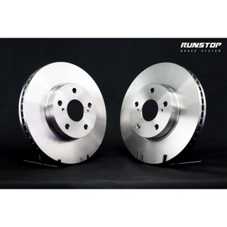 RUNSTOP รันสตอป brake disc จานเบรคหน้า แบบเรียบ ขนาดเดิม  TOYOTA รุ่น ALL NEW INNOVA 15 ราคาต่อคู่ เบรก