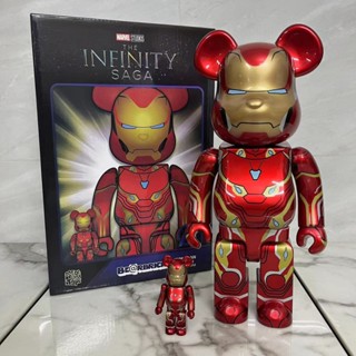 Be @ RBRICK บล็อกตัวต่อ รูปหมี Iron Man Mark 50 mk50 IRONMAN MARK50 400%+ 100%