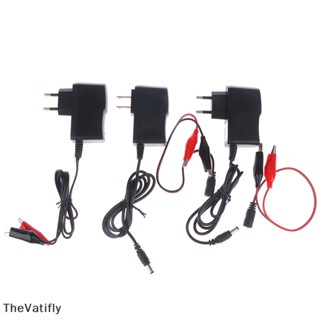 [TheVatifly] อะแดปเตอร์ที่ชาร์จตะกั่ว 12V 1A สําหรับรถยนต์ รถจักรยานยนต์ไฟฟ้า [Preferred]