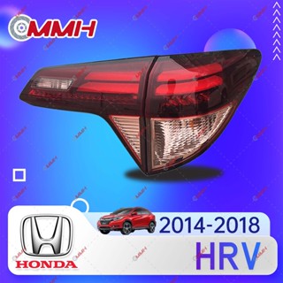 ไฟท้าย ไฟเบรก LED สําหรับ Honda HRV 2014-2018 เสื้อ​ไฟท้าย ไฟท้าย​แต่ง ไฟท้ายไฟเบรค​ ไฟเลี้ยว Taillamp Taillight ไฟท้าย​ พร้อมทับทิม ไฟท้ายกันชนหลังสําหรับ​ ทับทิมในฝาท้ายไฟท้าย ไฟเบรก ไฟสัญญาณเตือน