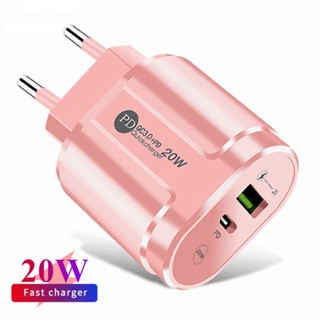 NEW หัวชาร์จ ชาร์จเร็ว 20W TYPE-C + USB-A Fast Charger รองรับ