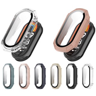 เคสป้องกันหน้าจอ Pc แบบเต็มจอ พร้อมฟิล์มกระจกนิรภัย สําหรับ Xiaomi mi band 8 Xiaomi mi smart band 8