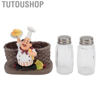 Tutoushop Chef Stature Holder Decorative Synthetic Resin Ingenious Vivid Chef Figurine HG