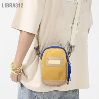 Libra312 กระเป๋าสะพายไหล่เดี่ยว unisex ไนลอนกระเป๋าสะพายไหล่เรียบง่ายทันสมัยสำหรับโรงเรียน