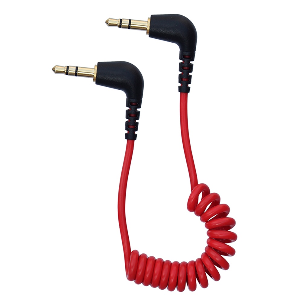 Trs เป็น TRS สายเคเบิลไมโครโฟน 3.5 มม. เป็นกล้อง สีแดง สําหรับ RODE SC7 BOYA By VIDEOMIC GO Video Micro-type