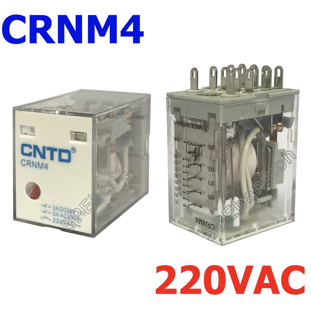 MY4N CRNM4-220 รีเล์ย์ MY4N (MY4N Relay) 220V 5A 250VAC 5A 28VDC
