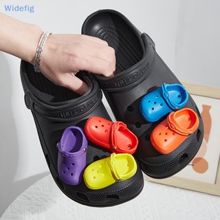 Widefig 1 ชิ้น Croc Shoe Ch ที่ถอดออกได้ DIY น่ารัก รองเท้ามินิ ดอกไม้ รองเท้า อุปกรณ์ตกแต่ง ของขวัญ เทศกาลเด็ก สินค้าดี