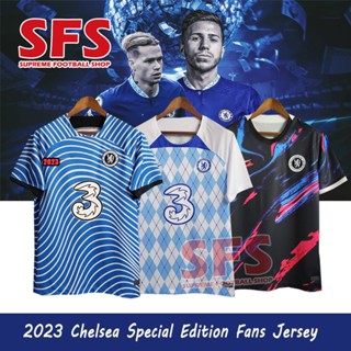 【SFS】เสื้อกีฬาแขนสั้น ลายทีมฟุตบอล Chelse.a ทรงหลวม คุณภาพสูง 2023 ไซซ์ S-2XL