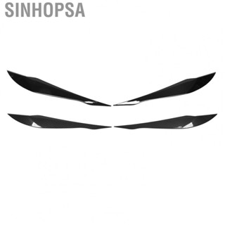 Sinhopsa 1 Pair Car Headlight Headlamp Eyebrow Eyelid Cover Trim ABS Replacement for BMW 3 Series F30 F31 2012-2018