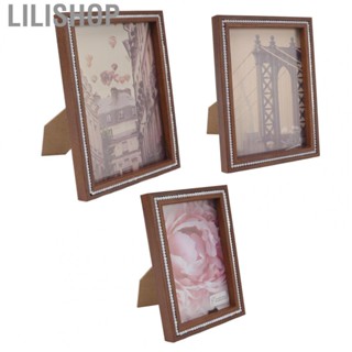 Lilishop Photo Frame Ornaments  Transparent Cover Vintage Picture Frame  for Home Decoration