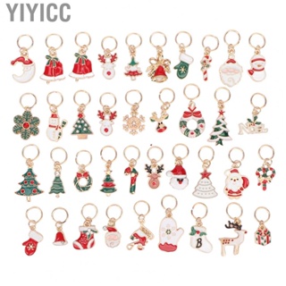 Yiyicc Christmas Hair Pendants  Various Hairstyles DIY Christmas Dreadlocks Hair Clips 38PCS  for Any Age for Weddings for Necklace