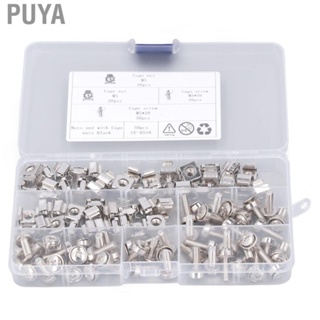 Puya M5x20 Cage Screw M5 Cage Nut Kit Square Hole for Marine for RV for Yacht