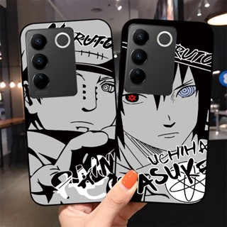 เคสโทรศัพท์มือถือ พิมพ์ลายนารูโตะ Sasuke 3 มิติ สําหรับ Vivo V27 Pro V27E 5G