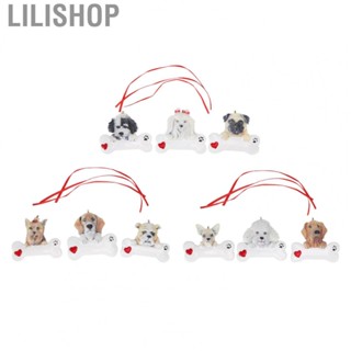 Lilishop Christmas Tree Dog Resin Pendant Wear Resistant DIY Christmas Dog Resin Pendant for Christmas Resin Decoration