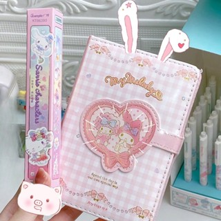 ใหม่ Sanrio สมุดจดบันทึก สมุดแม่เหล็ก รูปเด็กผู้หญิงน่ารัก ขนาด A6