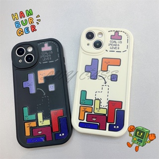 เคสโทรศัพท์มือถือแบบนิ่ม ลาย tetris LWY สําหรับ Oppo A17 A78 A55 A74 F19 A36 A76 A96 A94 F19 Pro F17 Pro Reno 2F 4F 5F Reno 4 Lite 5 Lite 4 5 2Z 5Z 6Z 7 7Z