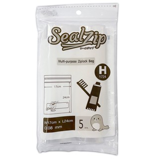 SEALZIP ถุงซิปล็อค รุ่น ALPHABET H ขนาด 17x24 ซม.