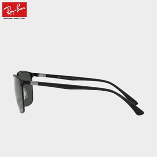 Rayban RayBan แว่นตากันแดดแฟชั่น กรอบโลหะ ทรงสี่เหลี่ยม เนื้อแมตต์ สีดํา ไซซ์ 57 0RB3686 186 K8 2022