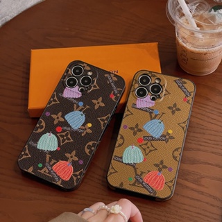 เคส iphone  14 pro max เคส iphone 13 pro max เคสโทรศัพท์มือถือหนัง ลายฟักทอง สําหรับ iphone 12 pro max 14 pro max 12 pro max 11