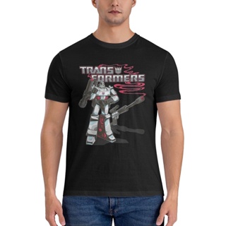 เสื้อยืด พิมพ์ลาย Heather Megatron Transformers คุณภาพสูง สีดํา สําหรับผู้ชาย ให้เป็นของขวัญ