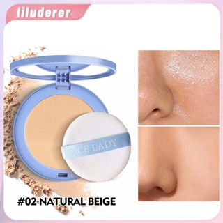 Sace Lady Oil Control Face Powder Matte Flawless Setting Powder Waterproof Smooth Compact Face Makeup With Puff HO