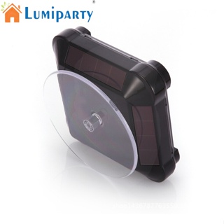 Lumiparty แท่นวางเครื่องประดับ แหวน หมุนได้ 360 องศา พลังงานแสงอาทิตย์