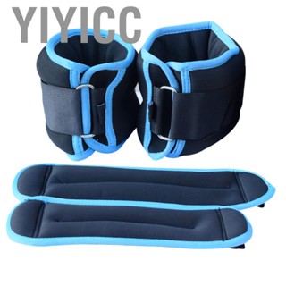 Yiyicc 1 Pair Ankle Weights Strength Training Weight Bearing Adjustable Wrist Sandbag Running Walking