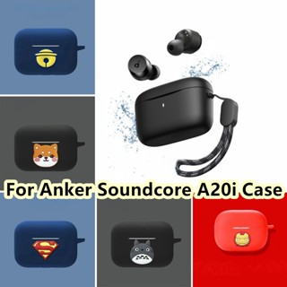 【Ĕϟ】เคสหูฟัง แบบนิ่ม ลายการ์ตูน สีพื้น สําหรับ Anker Soundcore A20i Anker Soundcore A20i