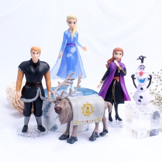 ฟิกเกอร์ตุ๊กตาเจ้าหญิง Frozen ของขวัญวันเกิด ของเล่นสําหรับเด็ก 5 ชิ้น