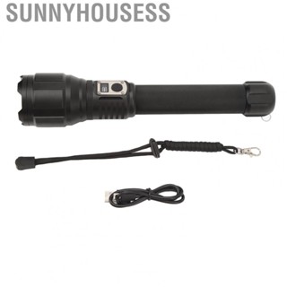 Sunnyhousess Flashlight With Electronic Display Type C USB Charging