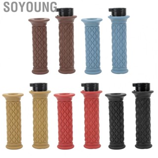 Soyoung Throttle Handle  25mm Easy Control 2pcs Motorcycle Handle Grip Silicone  for Motorbike