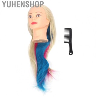 Yuhenshop Hair Mannequin Head  Free Cutting Chemical Fiber Hairdressing Mannequin Vivid Design  for Salon