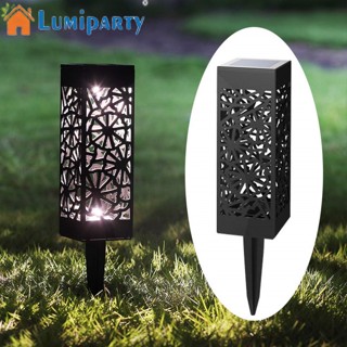 Lumiparty โคมไฟ LED พลังงานแสงอาทิตย์ ฉลุลาย สําหรับตกแต่งสนามหญ้า กลางแจ้ง 1 ชิ้น